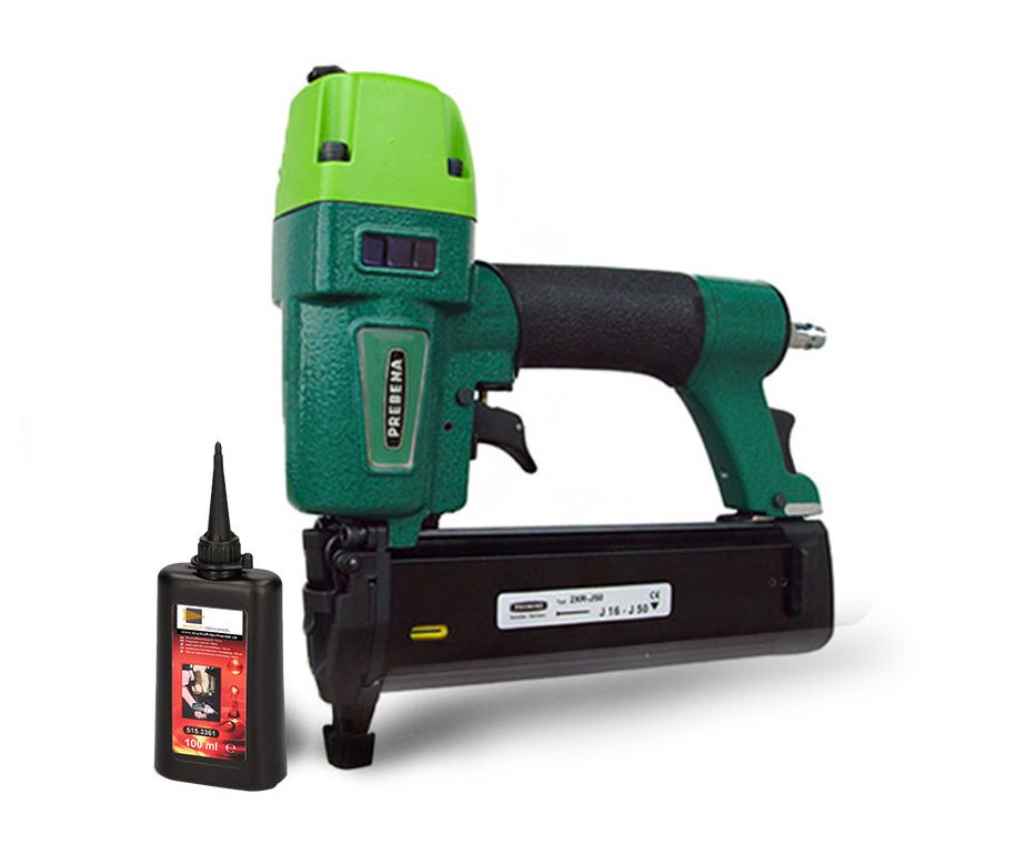 Prebena Druckluftnagler 2XR-J50 - der Vergleichssieger! Inkl. Werkzeugöl