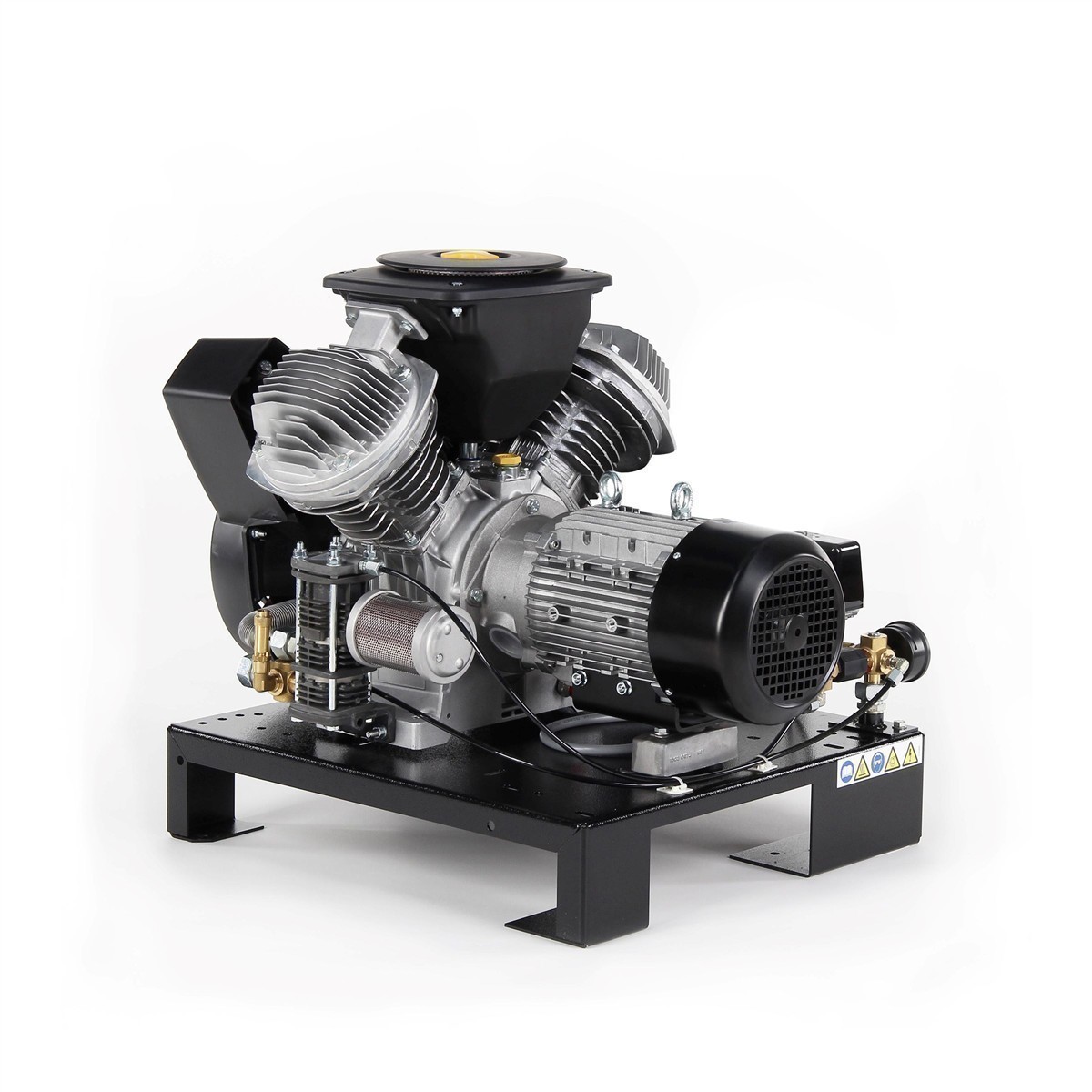 AGRE Industrie-Kolbenkompressor Typ PLG MEK-3 10 W auf Grundrahmen, 4116002235