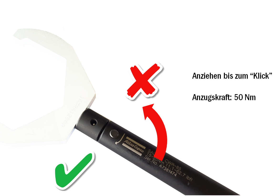 AIRnet Drehmomentschlüssel D63/D80 - Installationszubehör Rohrleitung