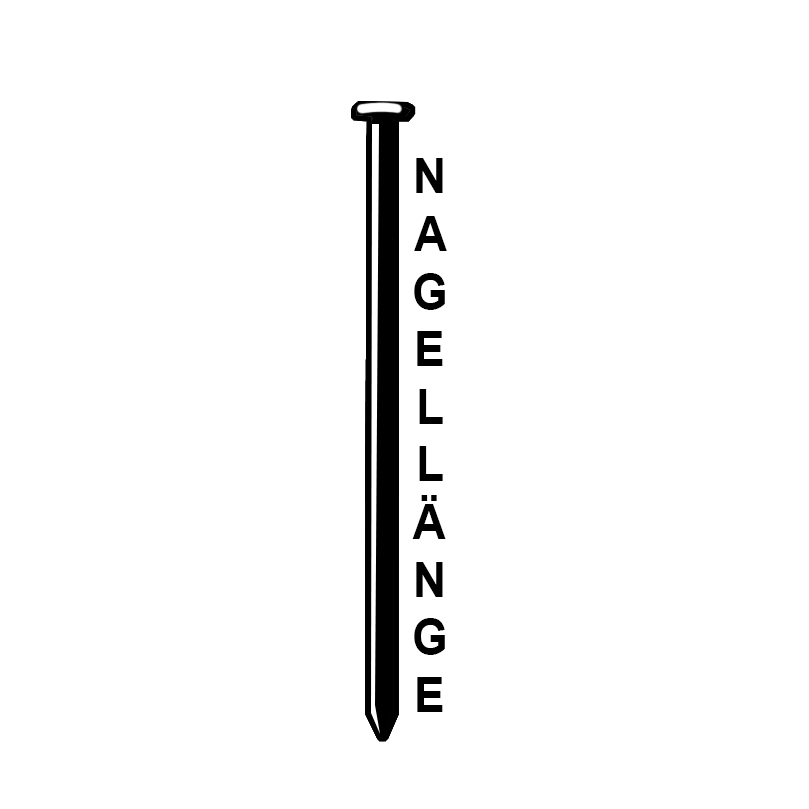 Prebena Streifennägel RK28/65BK Glattschaft