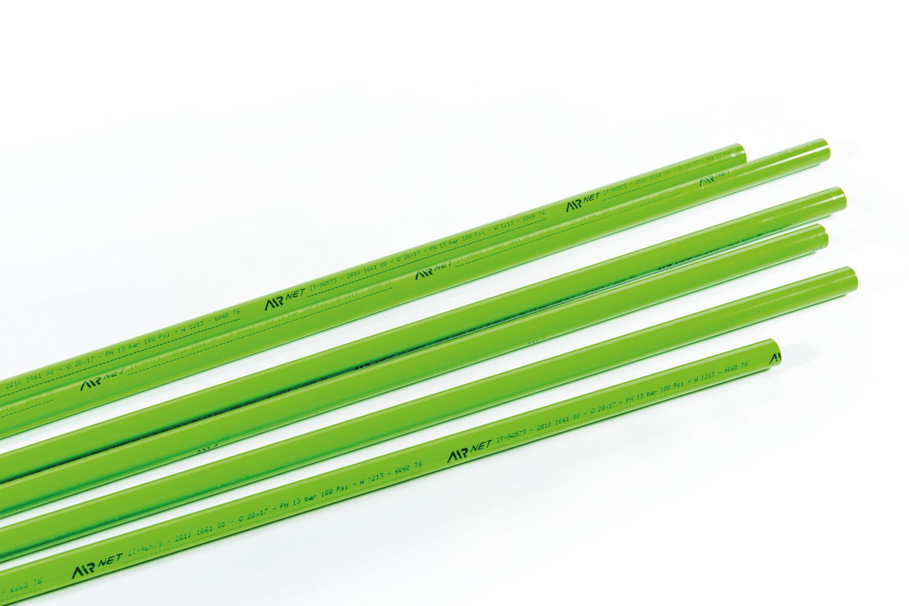 AIRnet Alu - Rohr D25 Länge 5,7m  N2, grün