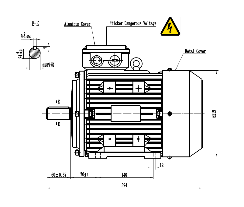 Motor MEC 112 5,5 PS 230/400 V